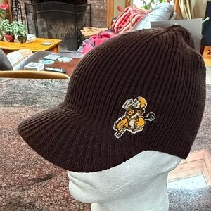 Broncos Vintage brown visor knit, retro embroidered original 1960 logo
